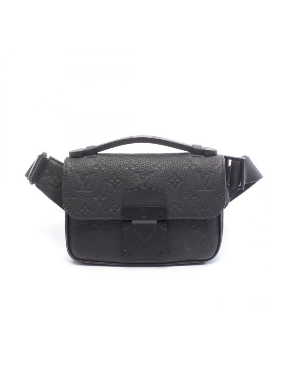 Louis Vuitton Waist Bag S Lock Noir Leather